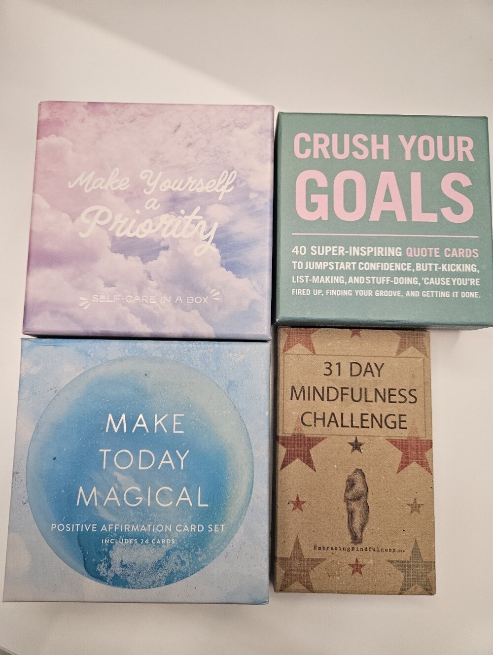 Set Of 4 Inspirational Card Sets